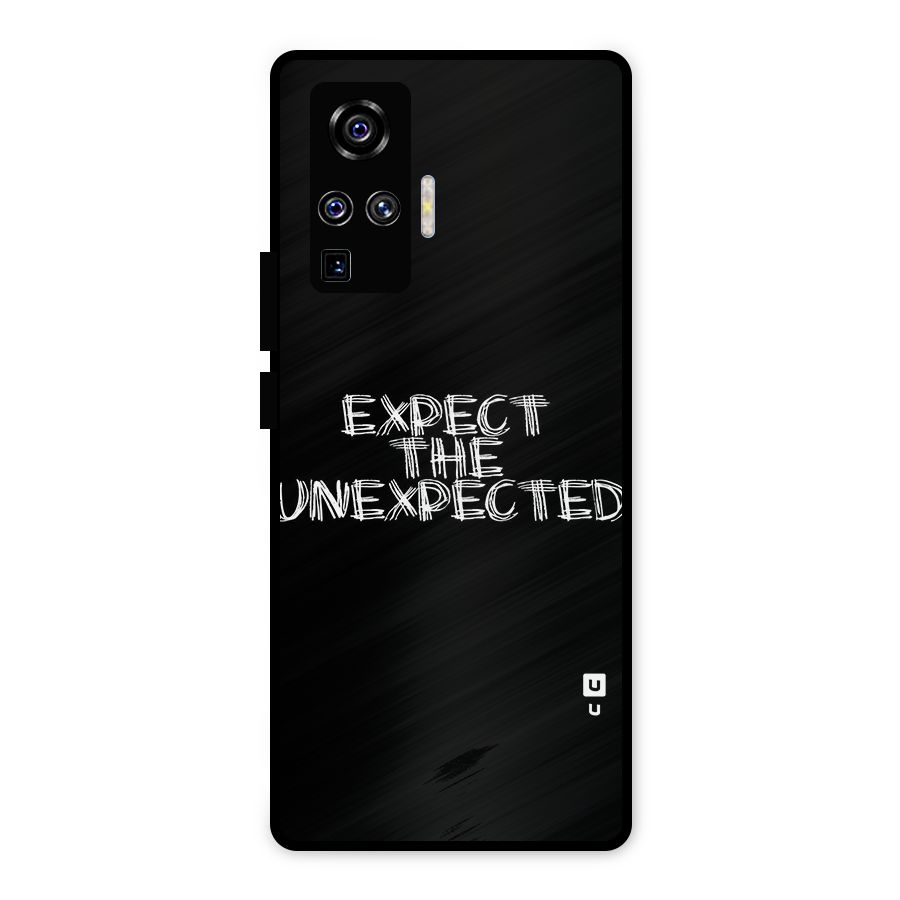 Expect The Unexpected Metal Back Case for Vivo X50 Pro