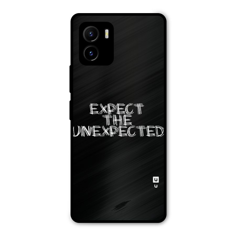 Expect The Unexpected Metal Back Case for Vivo Y15s