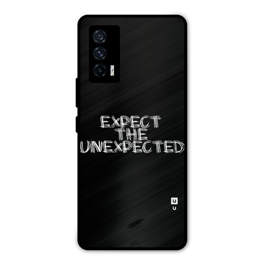Expect The Unexpected Metal Back Case for iQOO 7 5G