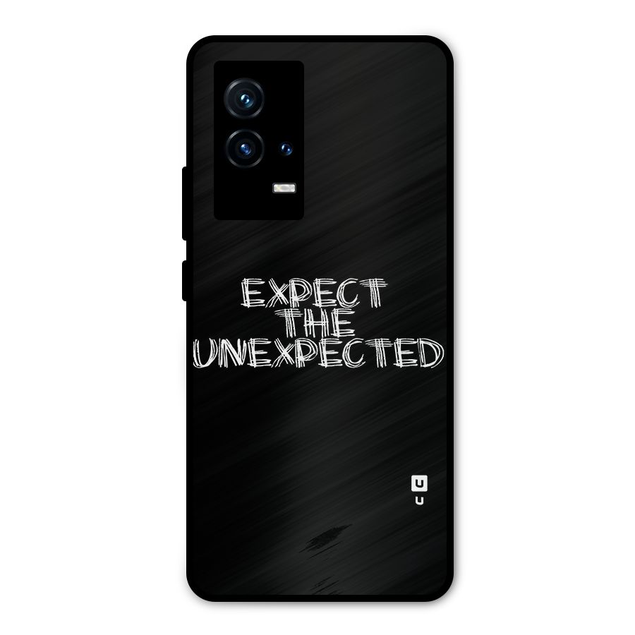 Expect The Unexpected Metal Back Case for iQOO 9 5G