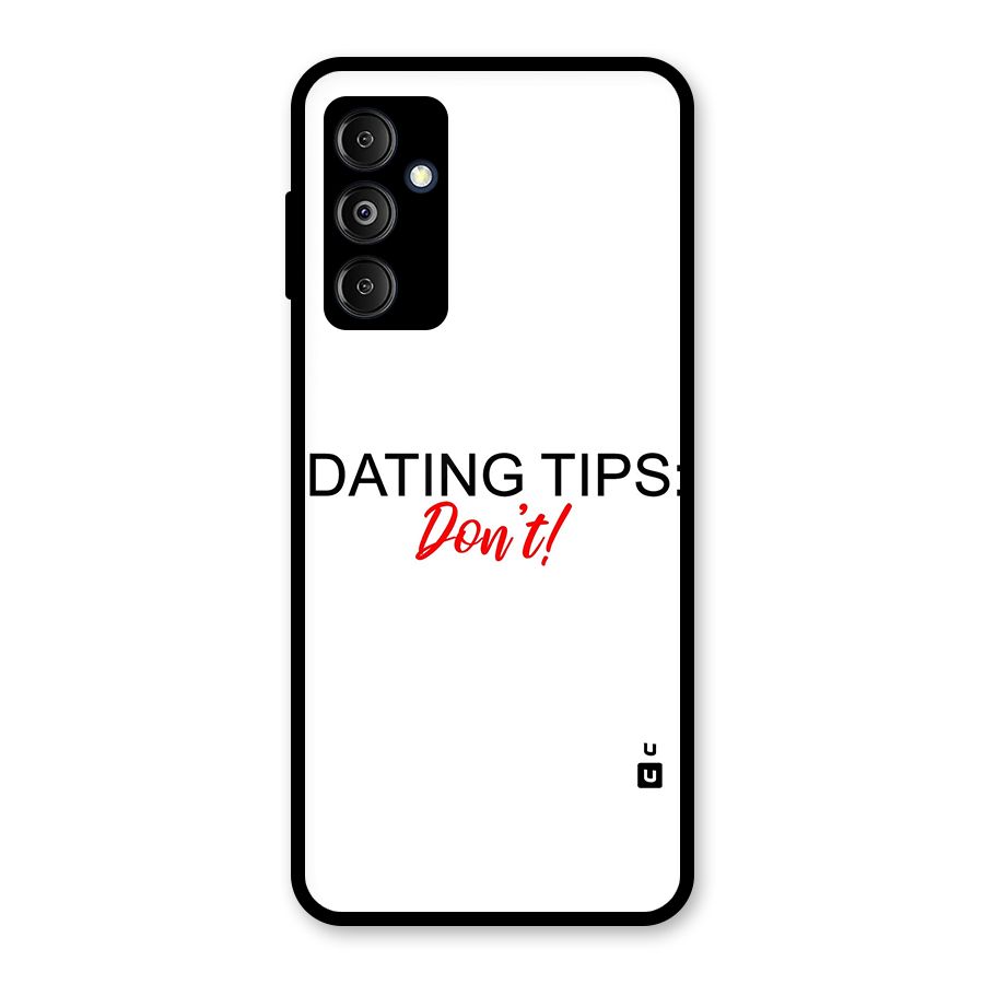 Expert Dating Tip Glass Back Case for Galaxy M14 5G