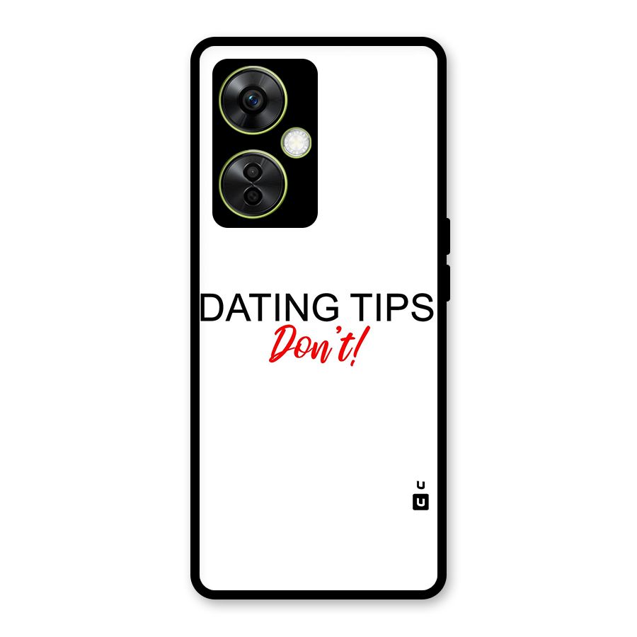 Expert Dating Tip Glass Back Case for OnePlus Nord CE 3 Lite