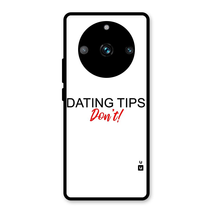 Expert Dating Tip Glass Back Case for Realme 11 Pro