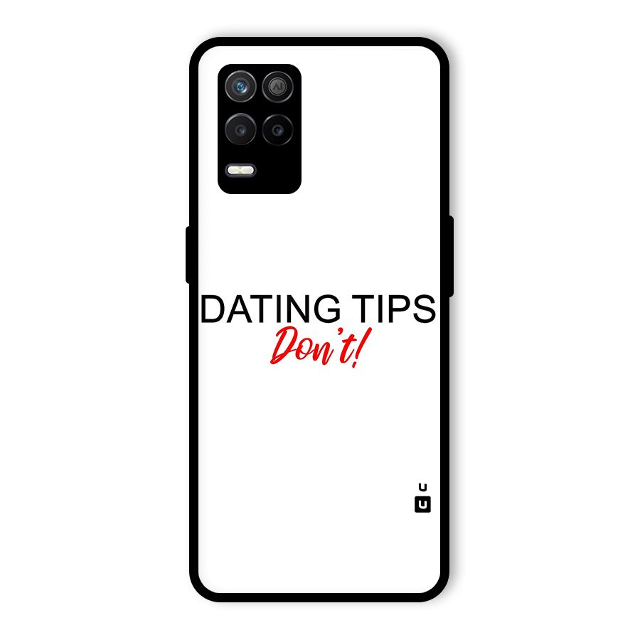 Expert Dating Tip Glass Back Case for Realme 8s 5G