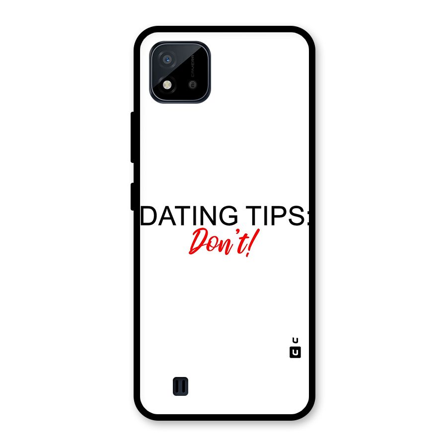 Expert Dating Tip Glass Back Case for Realme C11 2021