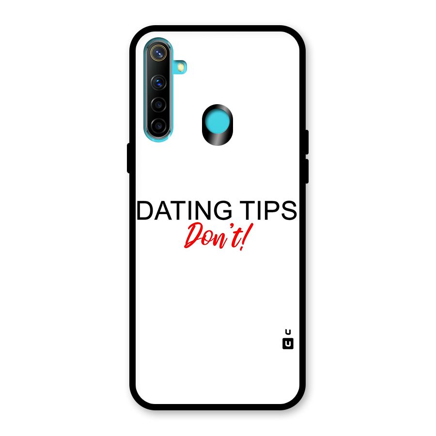 Expert Dating Tip Glass Back Case for Realme Narzo 10