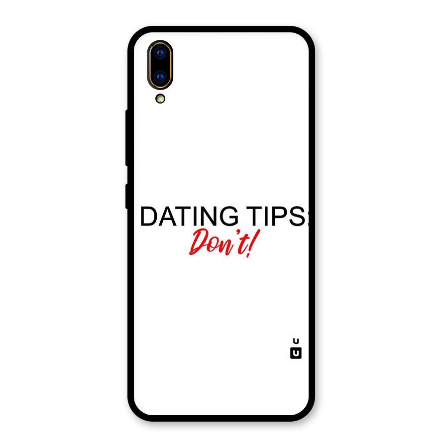 Expert Dating Tip Glass Back Case for Vivo V11 Pro