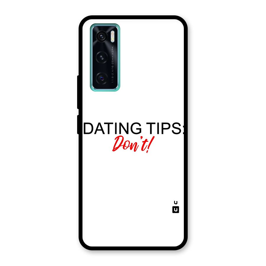 Expert Dating Tip Glass Back Case for Vivo V20 SE