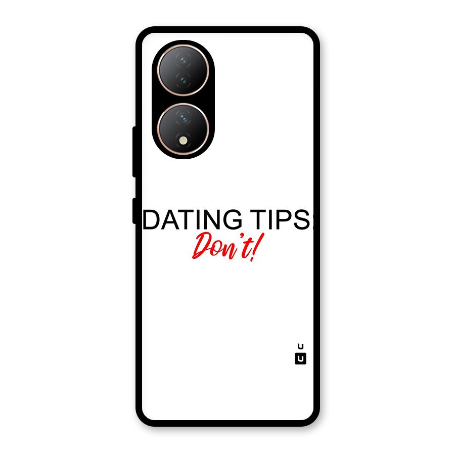 Expert Dating Tip Glass Back Case for Vivo Y100