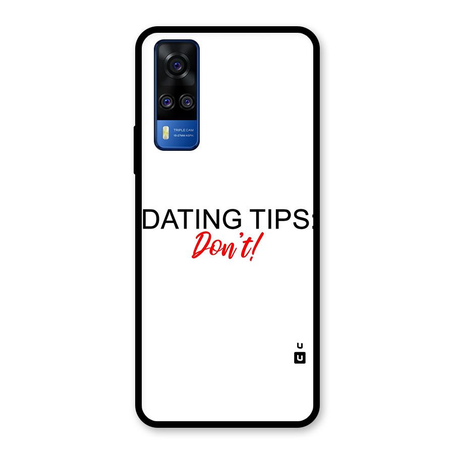 Expert Dating Tip Glass Back Case for Vivo Y31