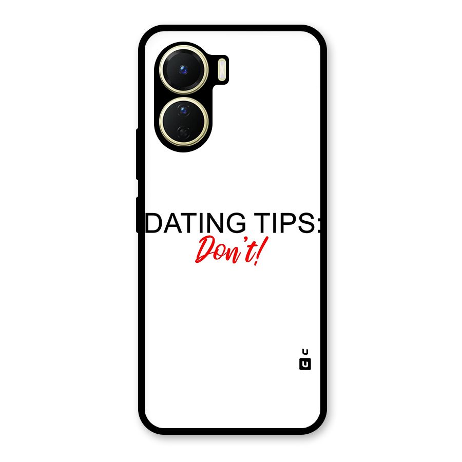 Expert Dating Tip Glass Back Case for Vivo Y56