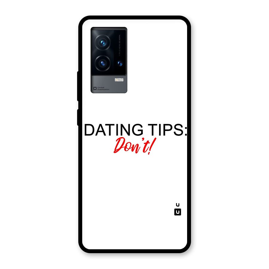 Expert Dating Tip Glass Back Case for iQOO 9 5G