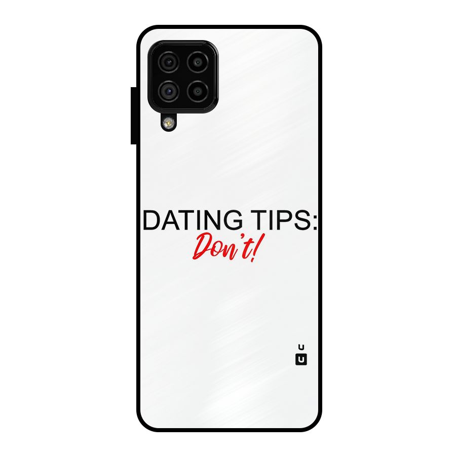 Expert Dating Tip Metal Back Case for Galaxy A22 4G