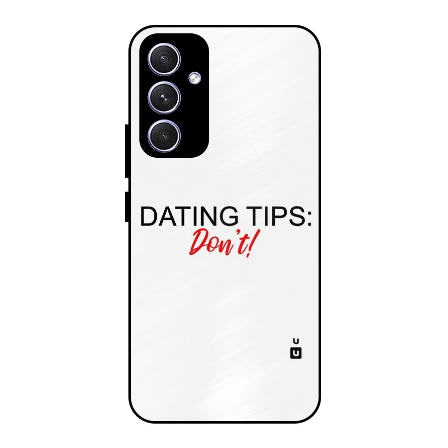 Expert Dating Tip Metal Back Case for Galaxy A54