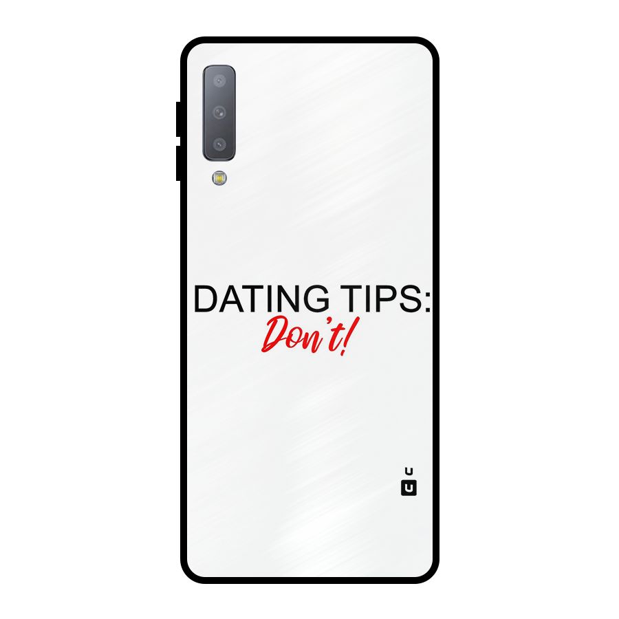 Expert Dating Tip Metal Back Case for Galaxy A7 (2018)