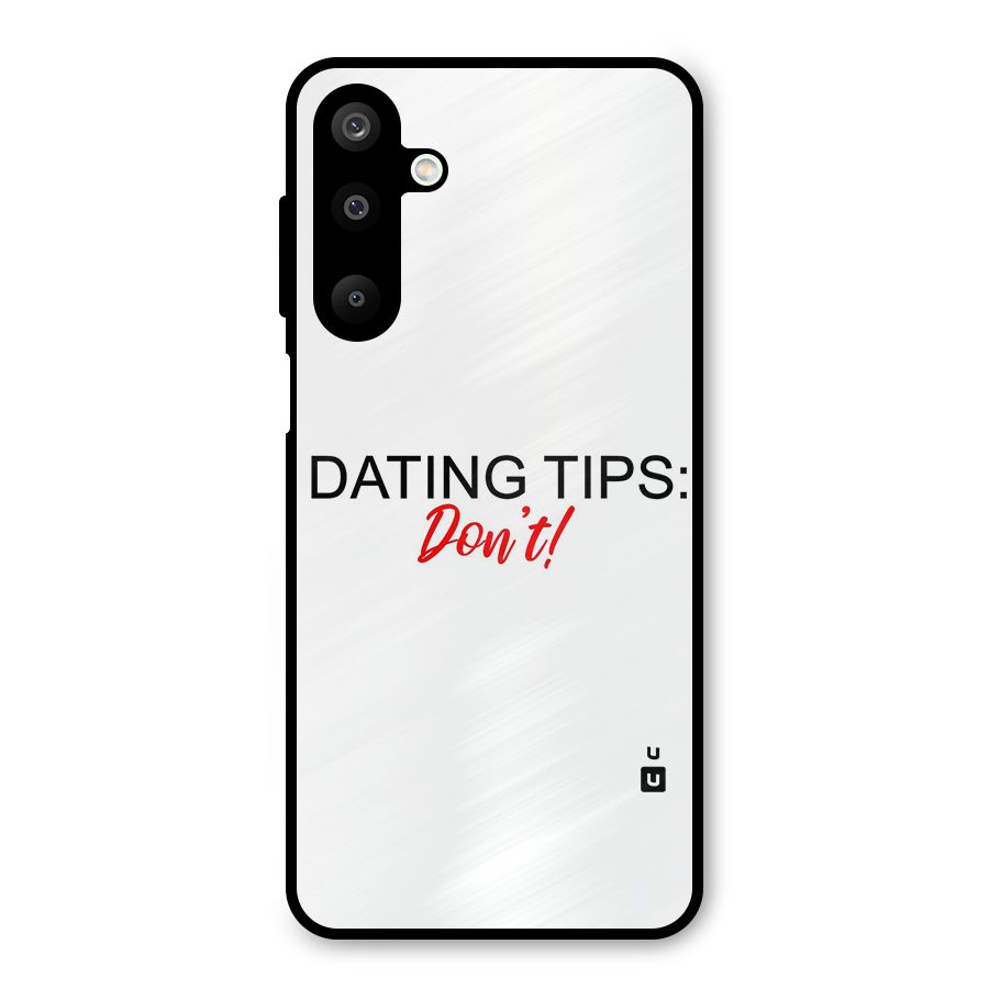 Expert Dating Tip Metal Back Case for Galaxy M16