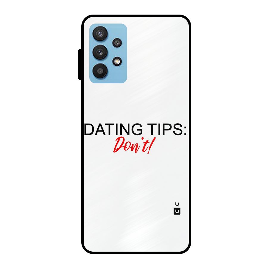 Expert Dating Tip Metal Back Case for Galaxy M32 5G