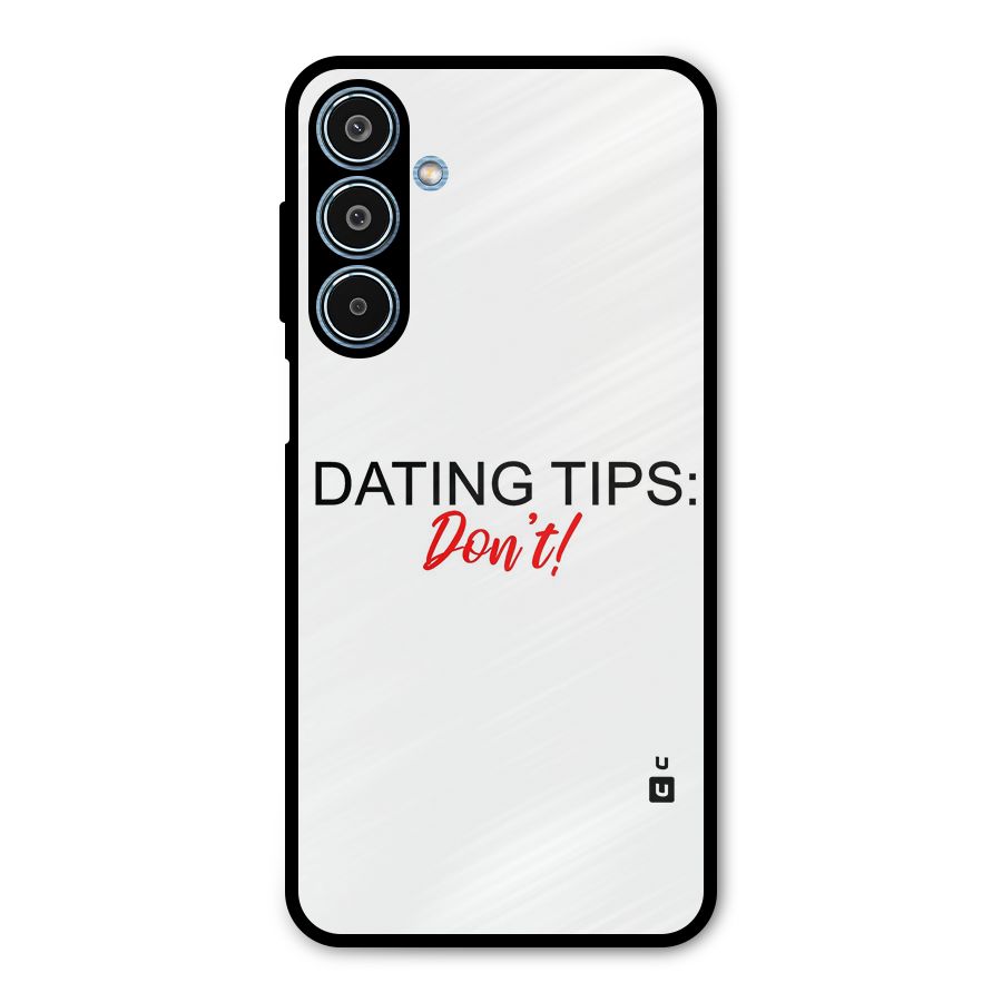 Expert Dating Tip Metal Back Case for Galaxy M35