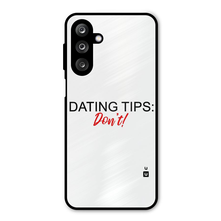 Expert Dating Tip Metal Back Case for Galaxy M36