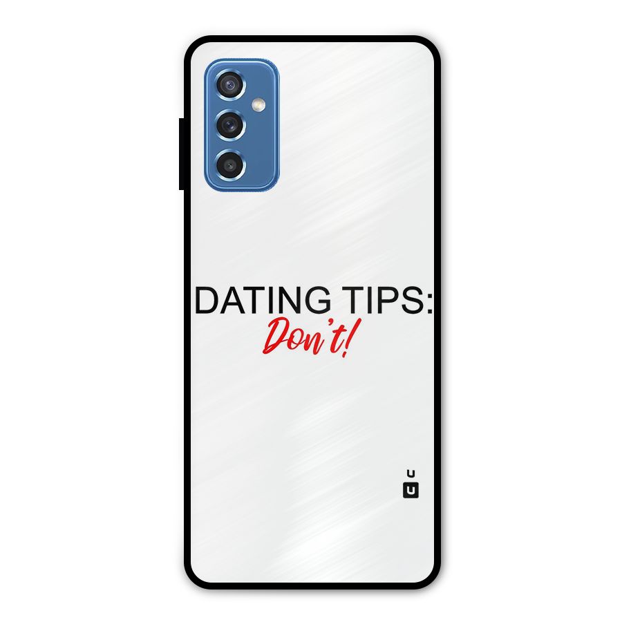 Expert Dating Tip Metal Back Case for Galaxy M52 5G