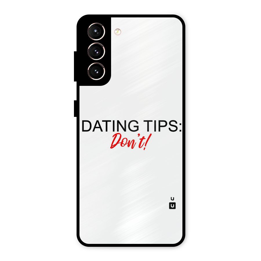 Expert Dating Tip Metal Back Case for Galaxy S21 5G