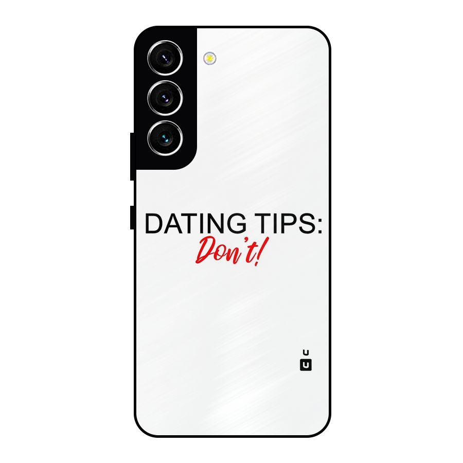 Expert Dating Tip Metal Back Case for Galaxy S22 5G