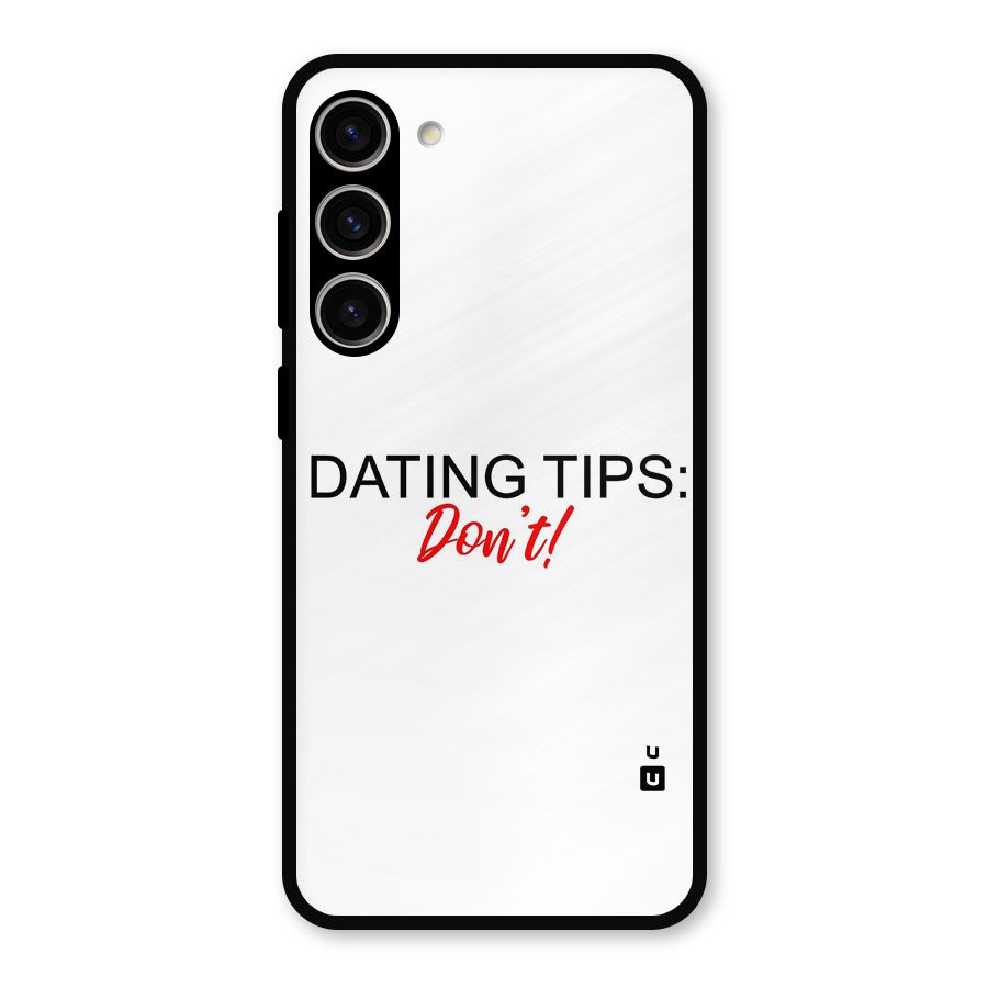 Expert Dating Tip Metal Back Case for Galaxy S23 Plus