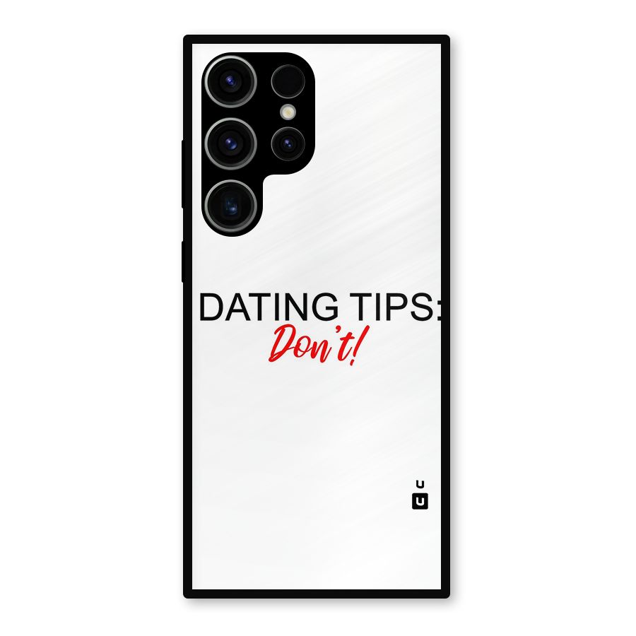 Expert Dating Tip Metal Back Case for Galaxy S23 Ultra