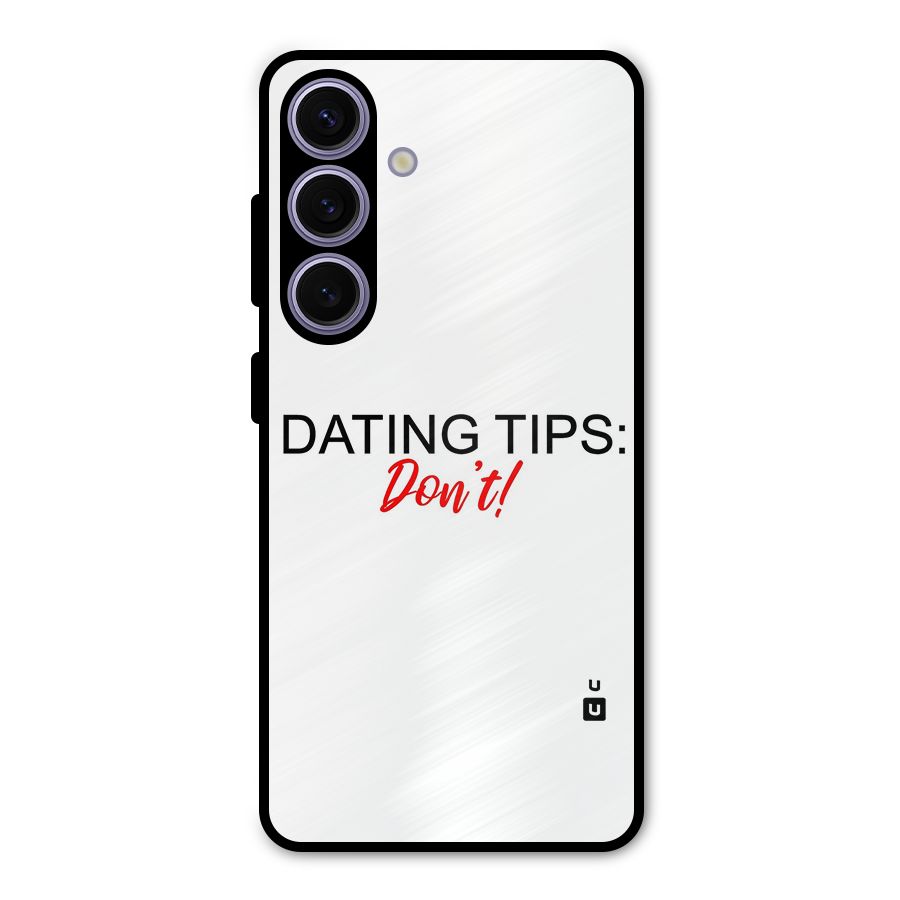 Expert Dating Tip Metal Back Case for Galaxy S24