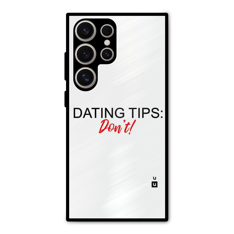 Expert Dating Tip Metal Back Case for Galaxy S24 Ultra