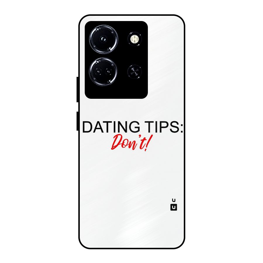 Expert Dating Tip Metal Back Case for Infinix Note 30 5G