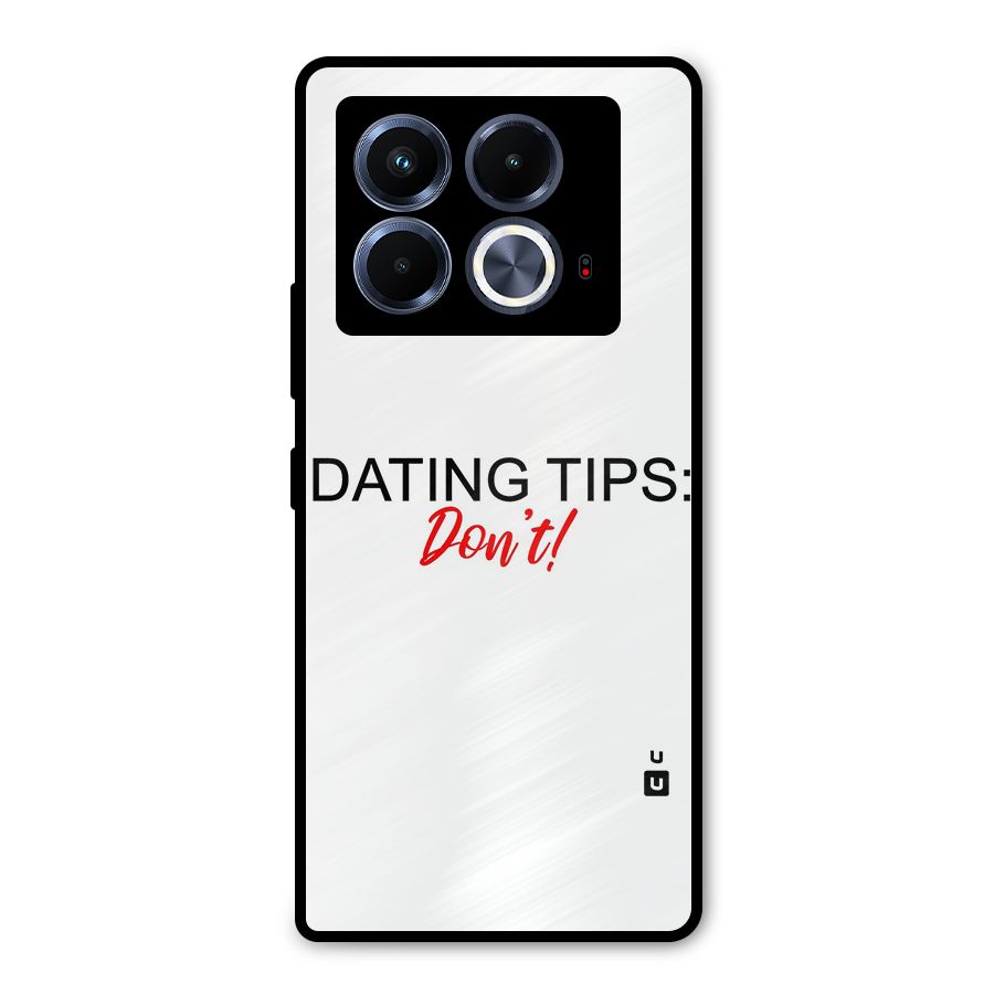 Expert Dating Tip Metal Back Case for Infinix Note 40 5G