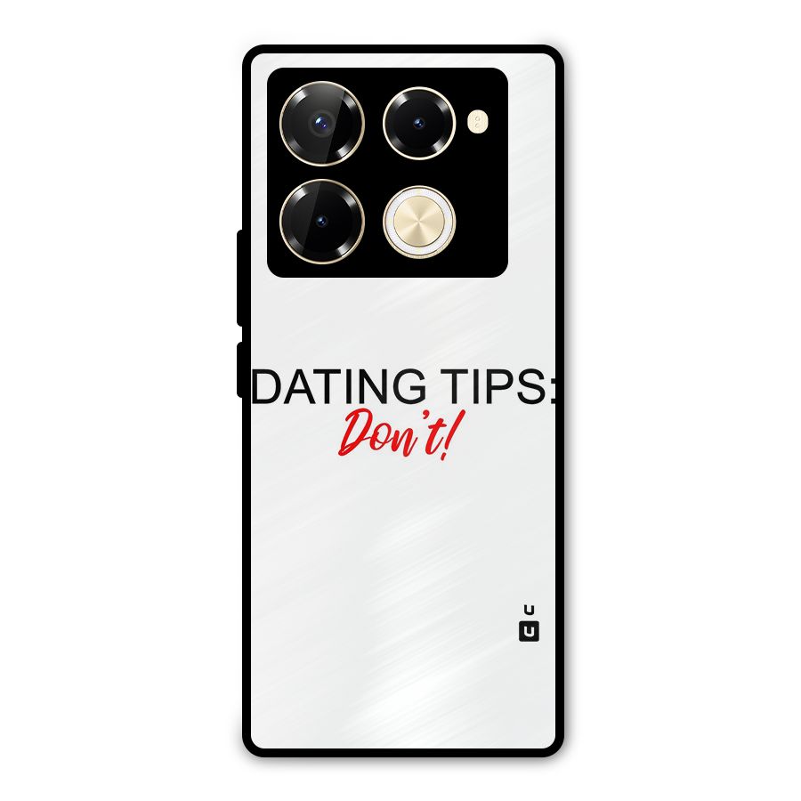 Expert Dating Tip Metal Back Case for Infinix Note 40 Pro Plus
