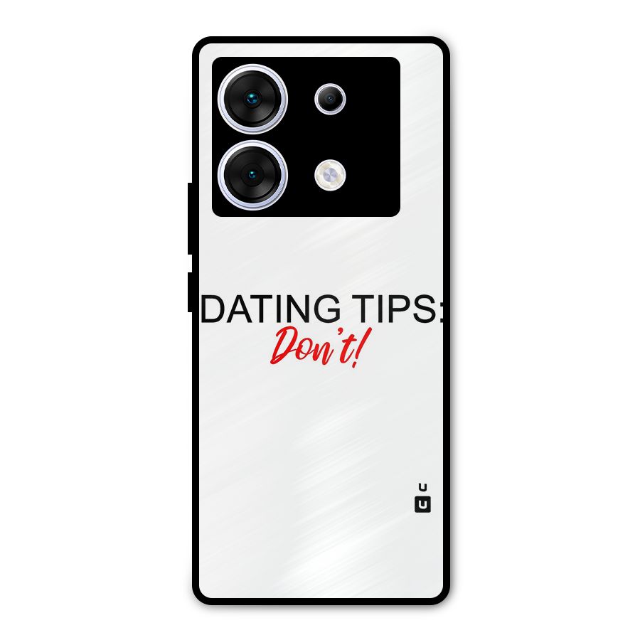 Expert Dating Tip Metal Back Case for Infinix Zero 30 5G