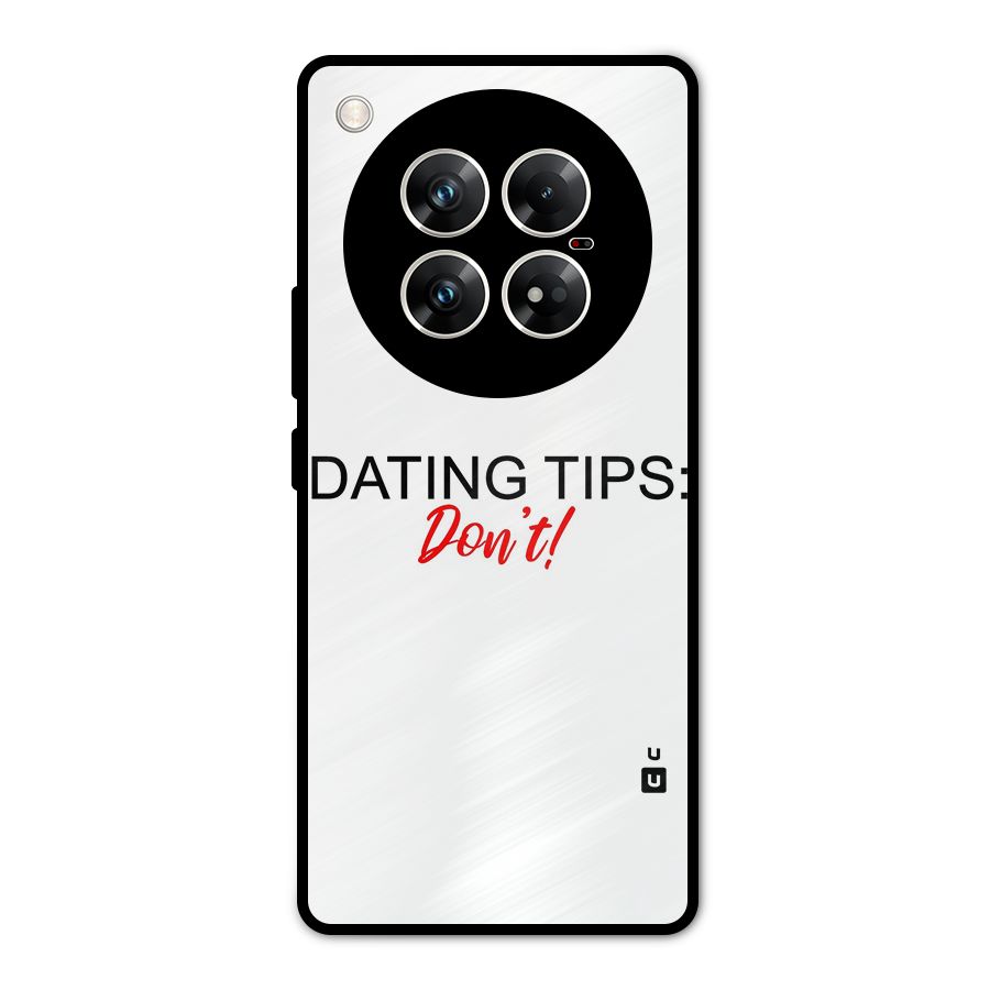Expert Dating Tip Metal Back Case for Infinix Zero 40 5G