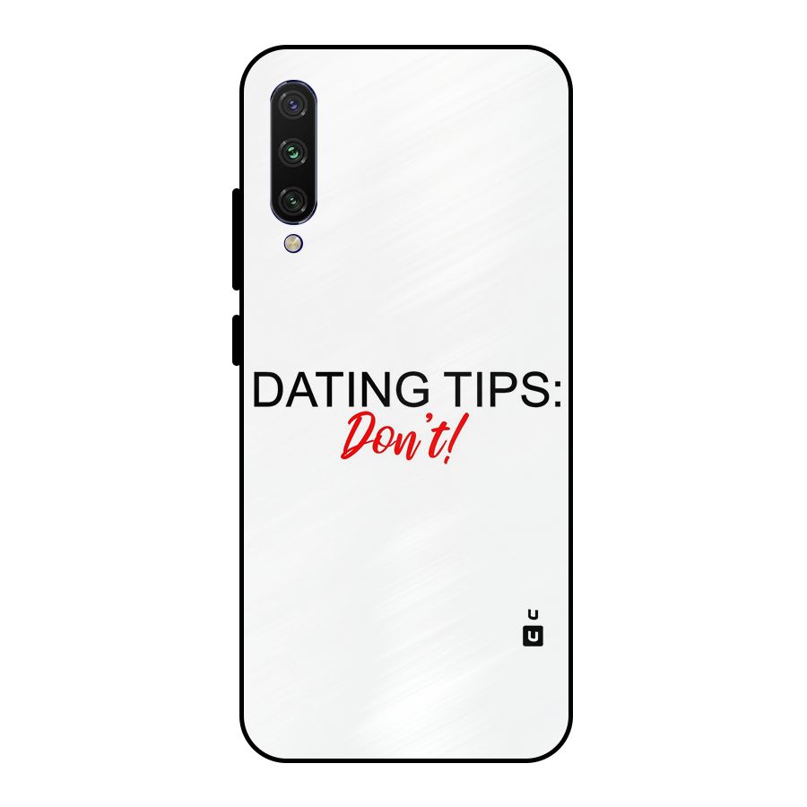 Expert Dating Tip Metal Back Case for Mi A3