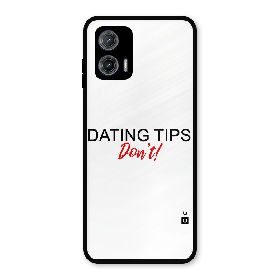 Expert Dating Tip Metal Back Case for Moto G73