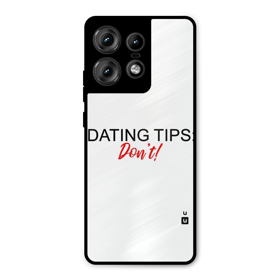 Expert Dating Tip Metal Back Case for Motorola Edge 50 Pro