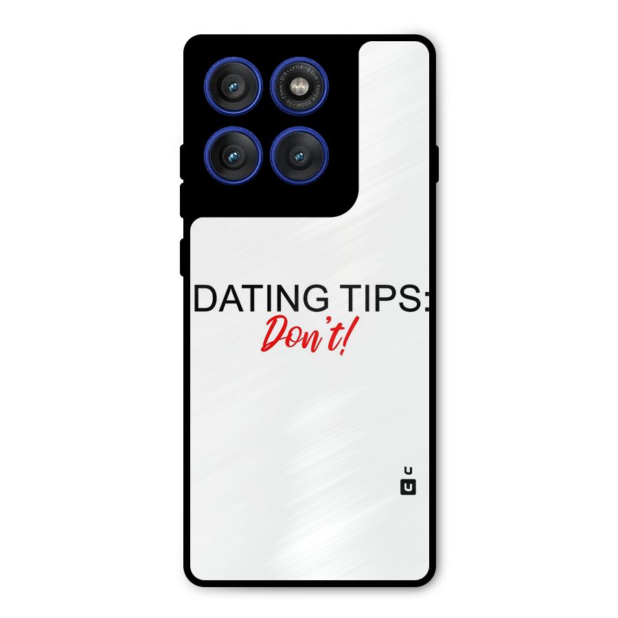 Expert Dating Tip Metal Back Case for Motorola Edge 60 Pro