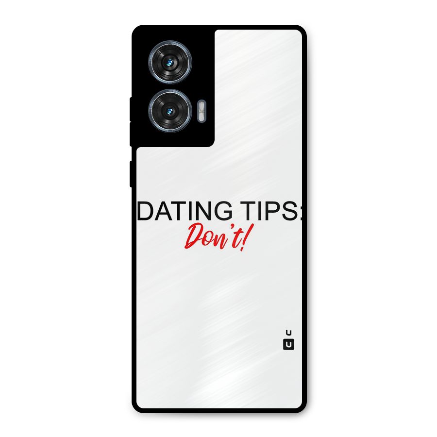 Expert Dating Tip Metal Back Case for Motorola G96