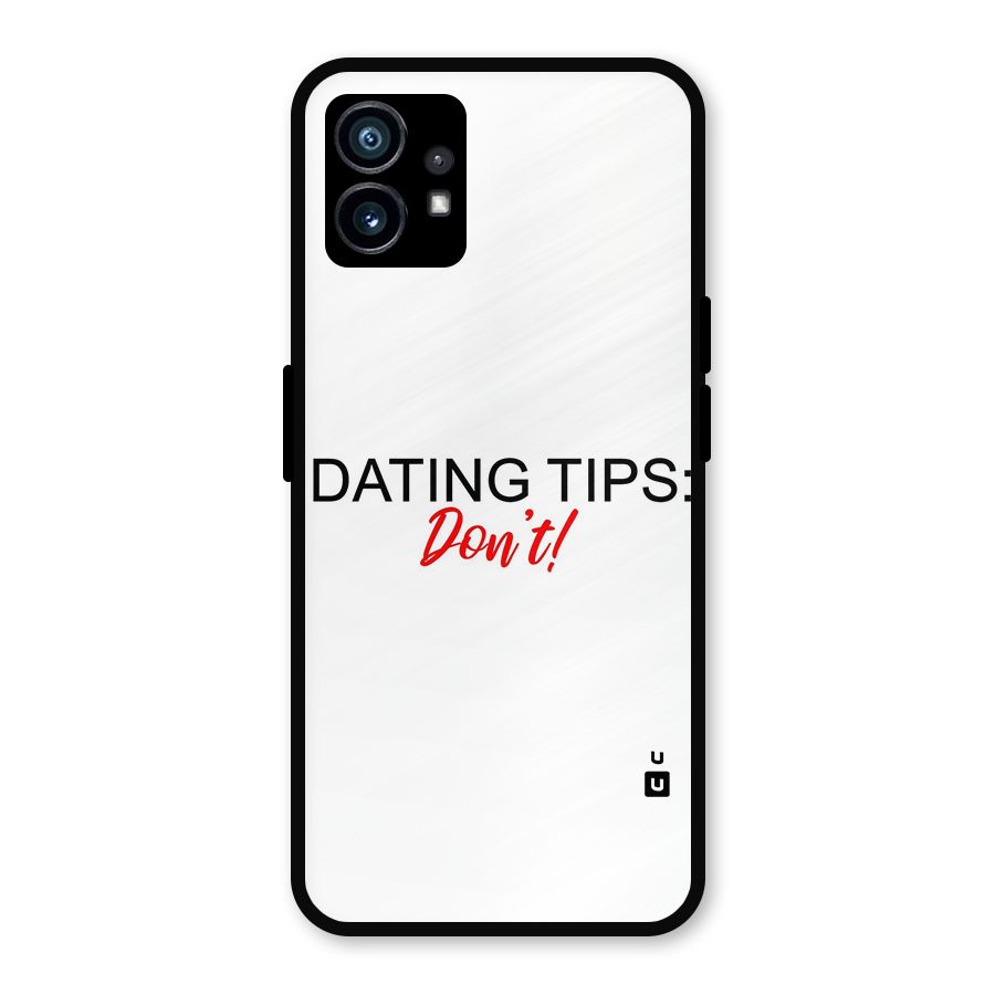 Expert Dating Tip Metal Back Case for Nothing Phone 1