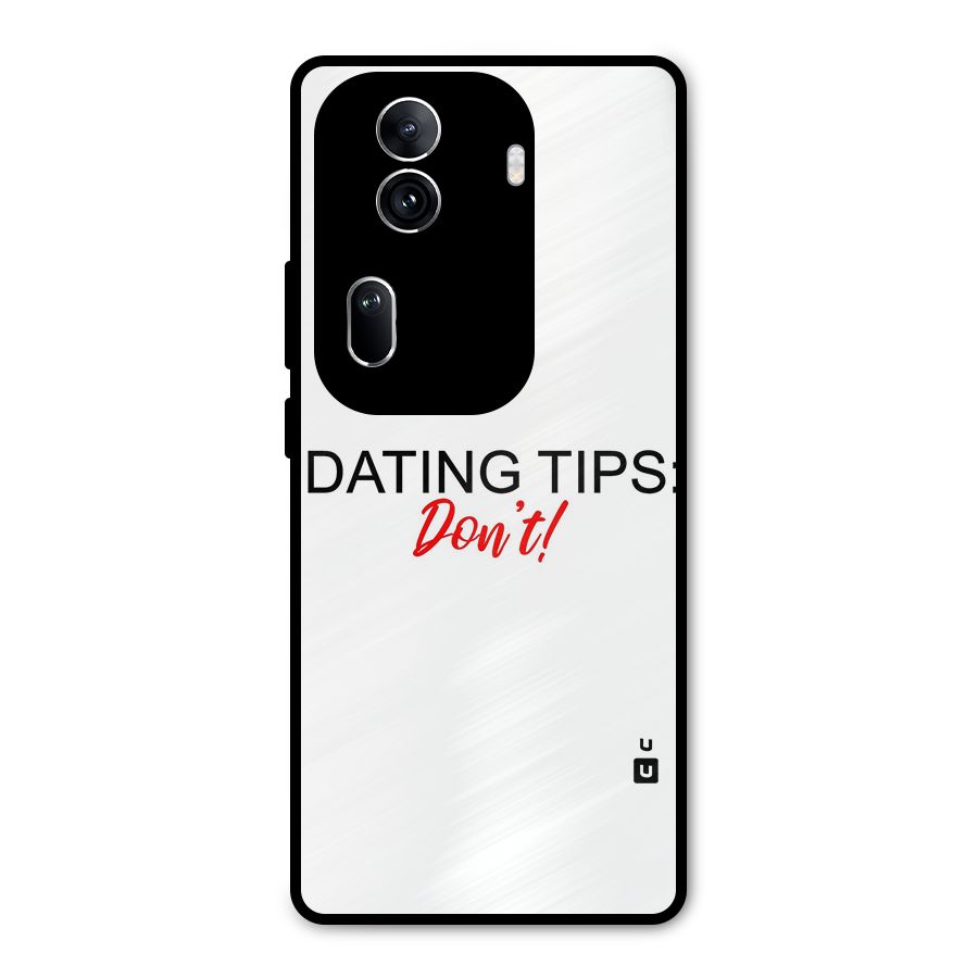 Expert Dating Tip Metal Back Case for Oppo Reno11 Pro 5G