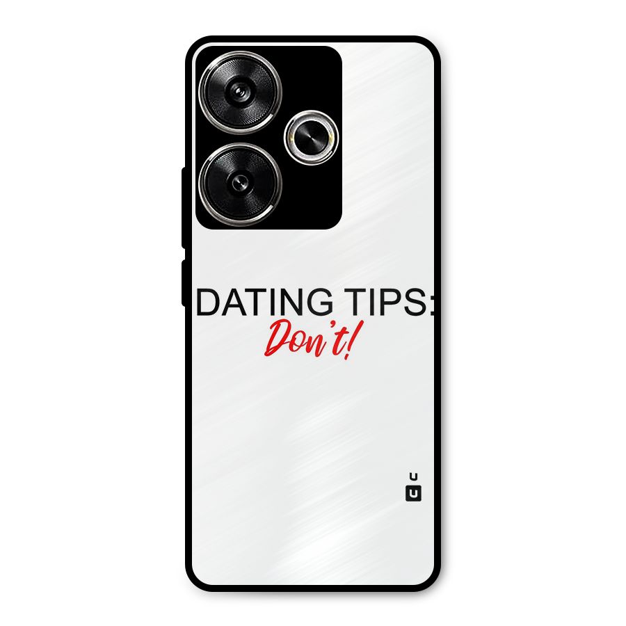 Expert Dating Tip Metal Back Case for Poco F6