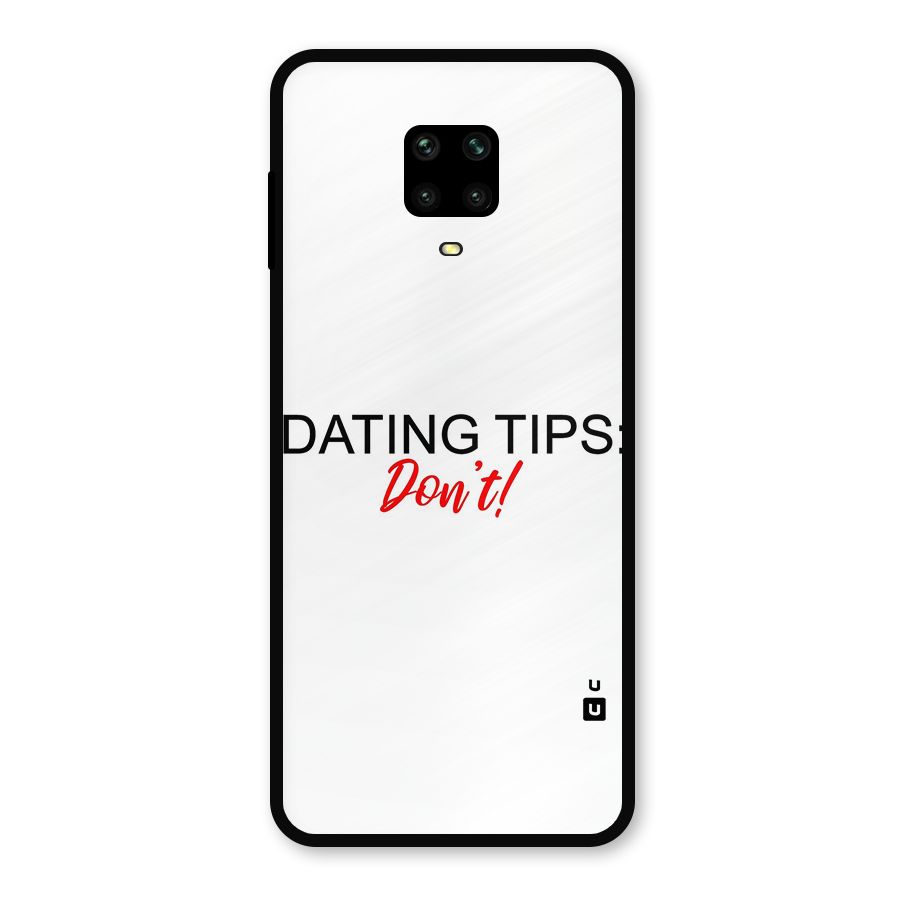 Expert Dating Tip Metal Back Case for Poco M2 Pro