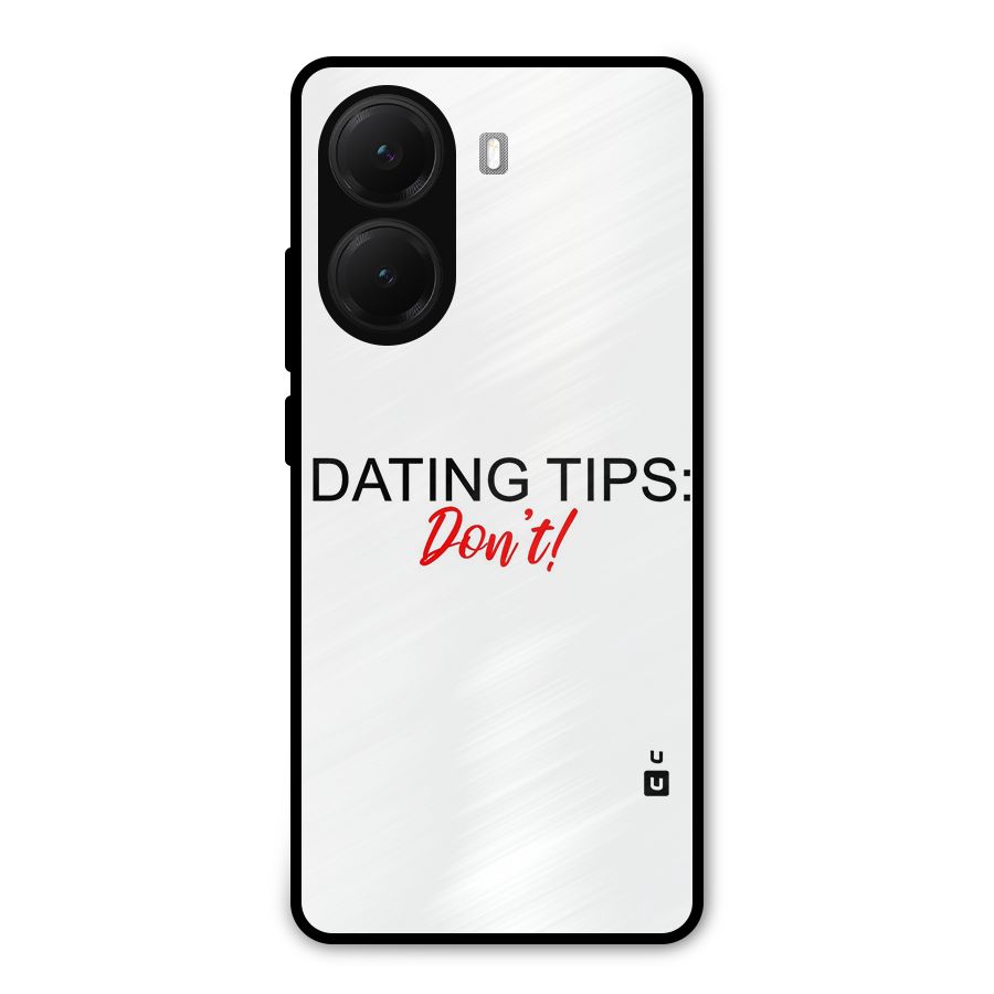 Expert Dating Tip Metal Back Case for Poco X7 Pro