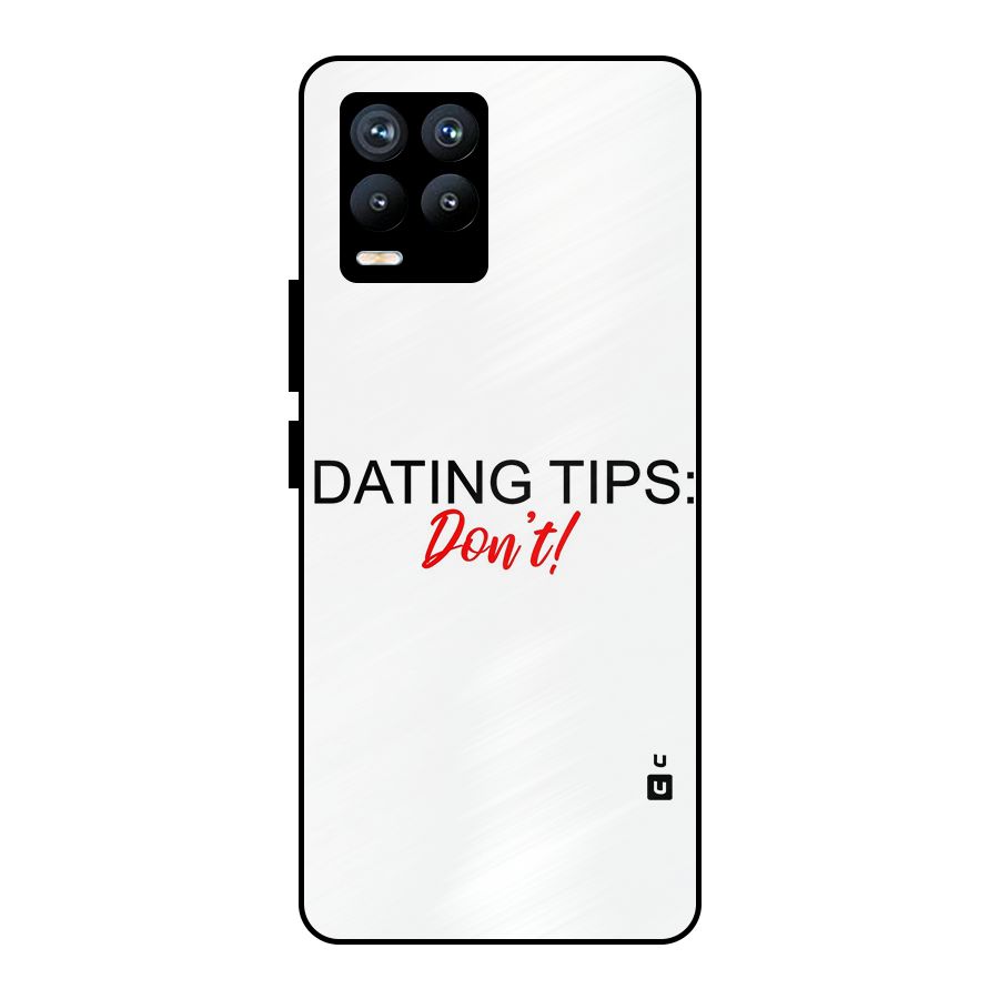 Expert Dating Tip Metal Back Case for Realme 8 Pro