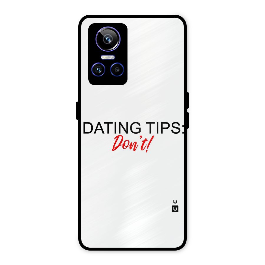 Expert Dating Tip Metal Back Case for Realme GT Neo 3