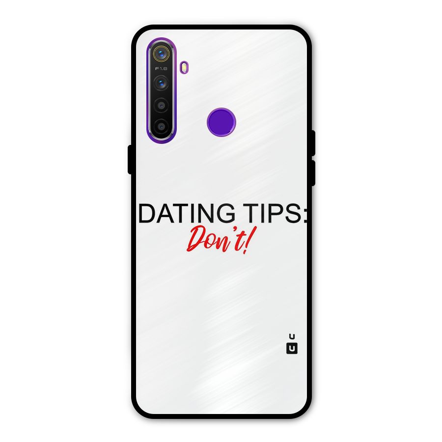 Expert Dating Tip Metal Back Case for Realme Narzo 10
