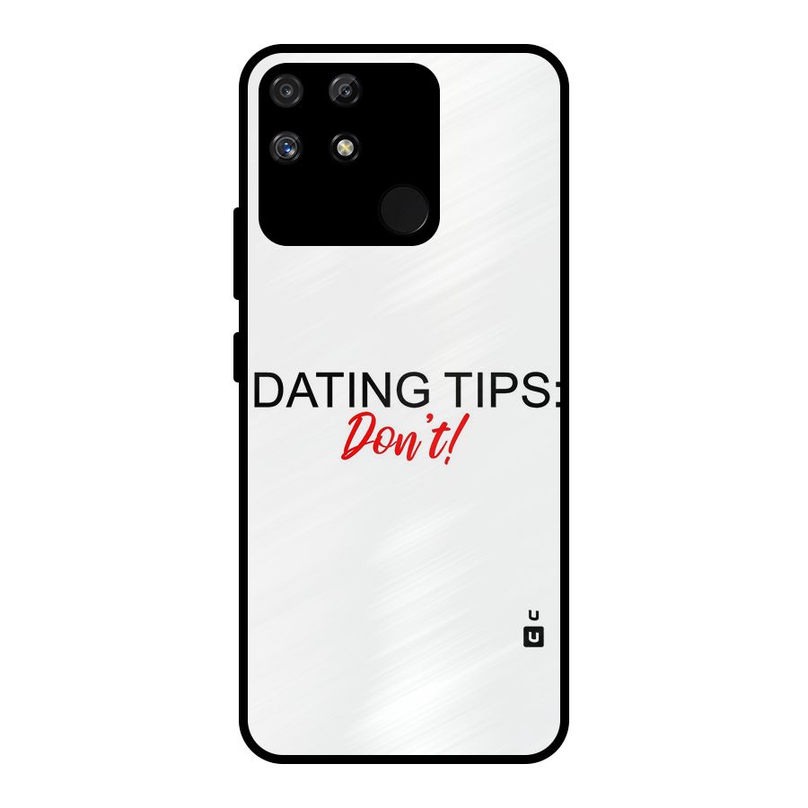 Expert Dating Tip Metal Back Case for Realme Narzo 50A