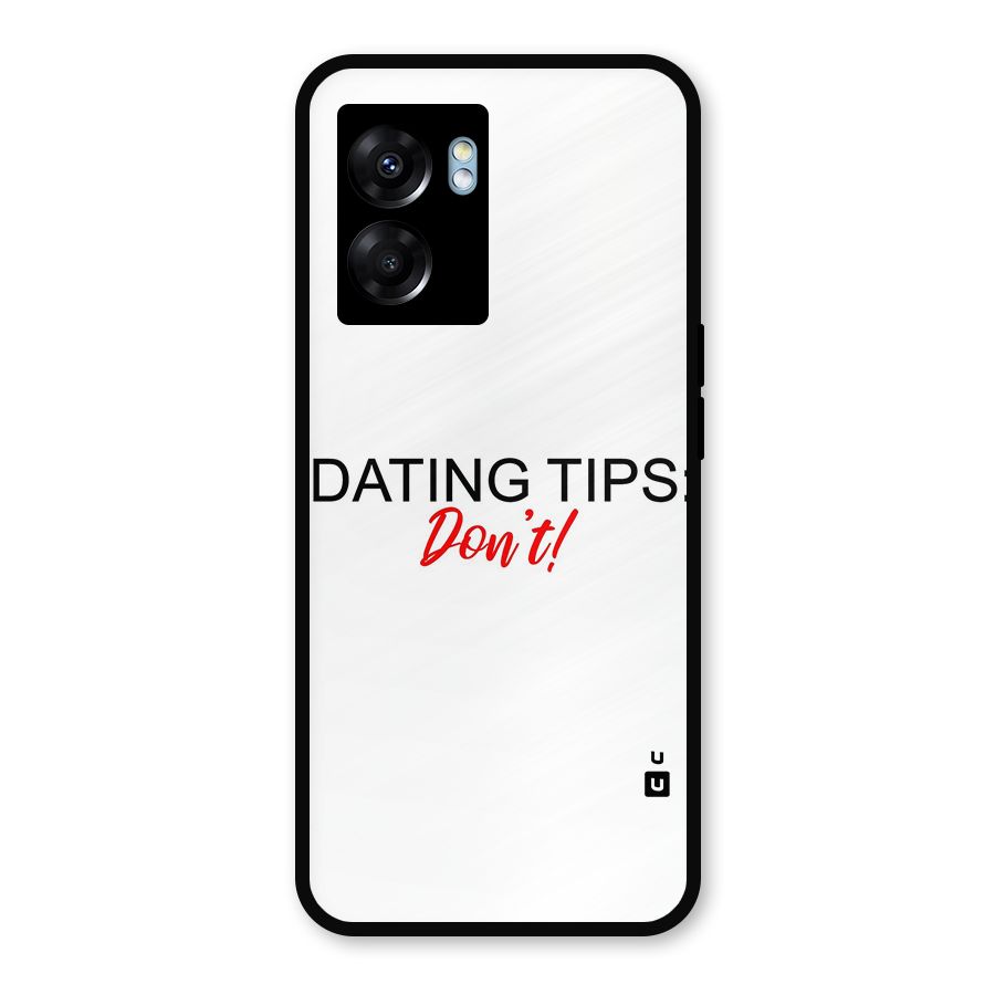 Expert Dating Tip Metal Back Case for Realme Narzo 50 5G